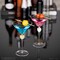 Premium Clear Stem Crystal Martini Glasses with Rim and Diamond-like Rhinestones, Elegant 10oz Glassware Set for Cosmopolitan, Vodka, Gin and Other Cocktails, Fancy Manhattan Drinkware